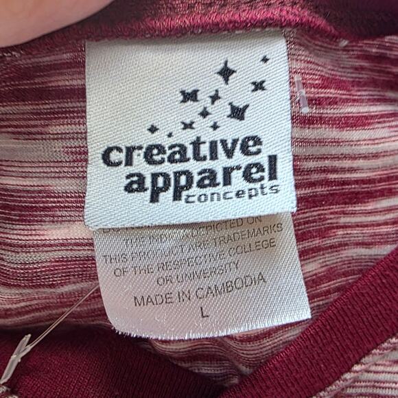 Creative Apparel Women Mississippi State Bulldogs Pullover T-Shirt Size‎ L Multi - Picture 2 of 2